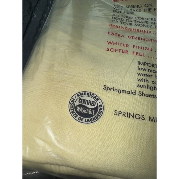 Vintage Springmaid Luxury Muslin 100% Fine Cotton Made in USA NEW Double Fitted - Picture 8 of 11